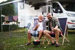 Older People Camping
